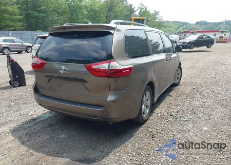 2018 Toyota Sienna Le 8 Passenger из США, поврежденный, VIN 5TDKZ3DCXJS903114